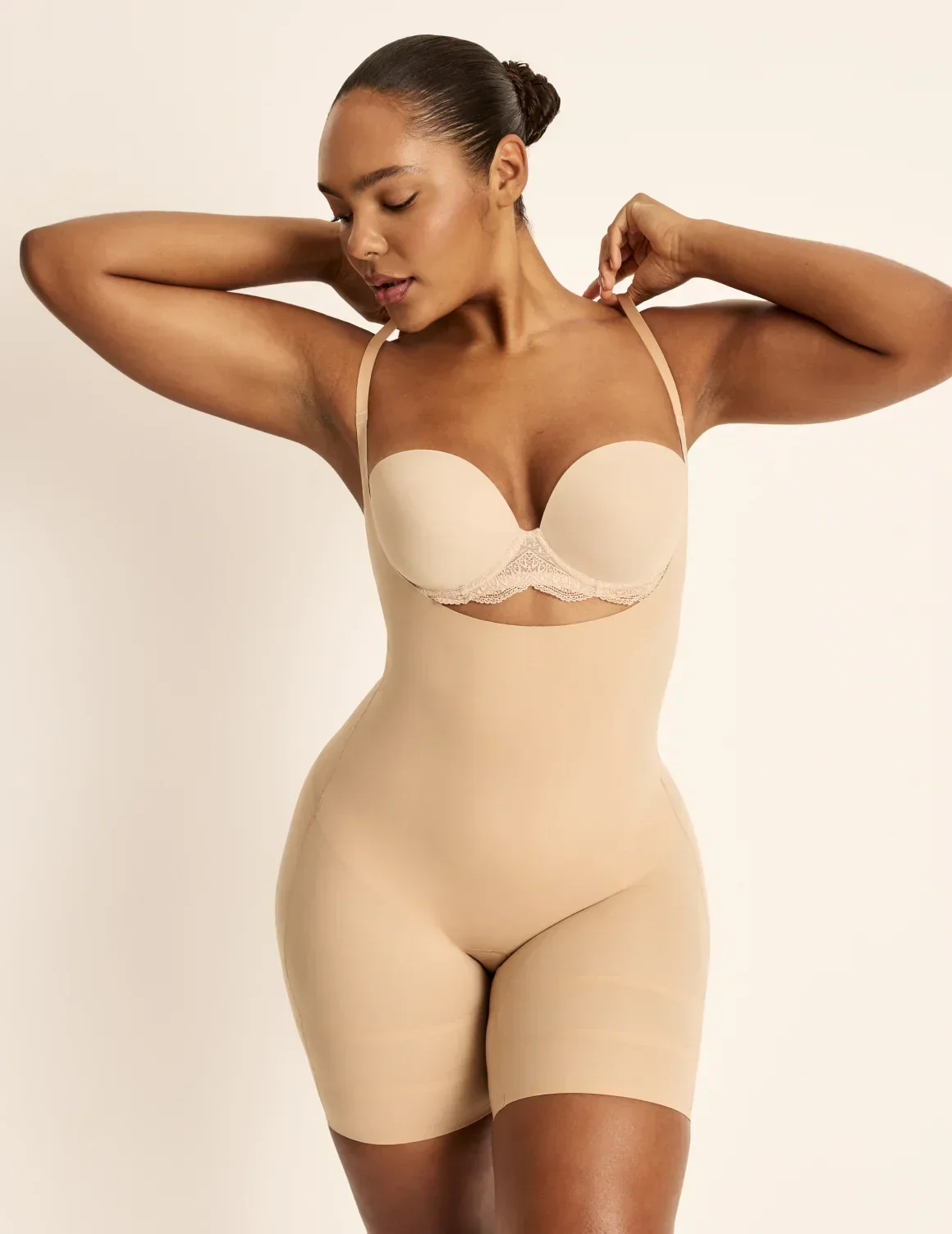 Customizable Open Bust Shaper Bodysuit - Image 3