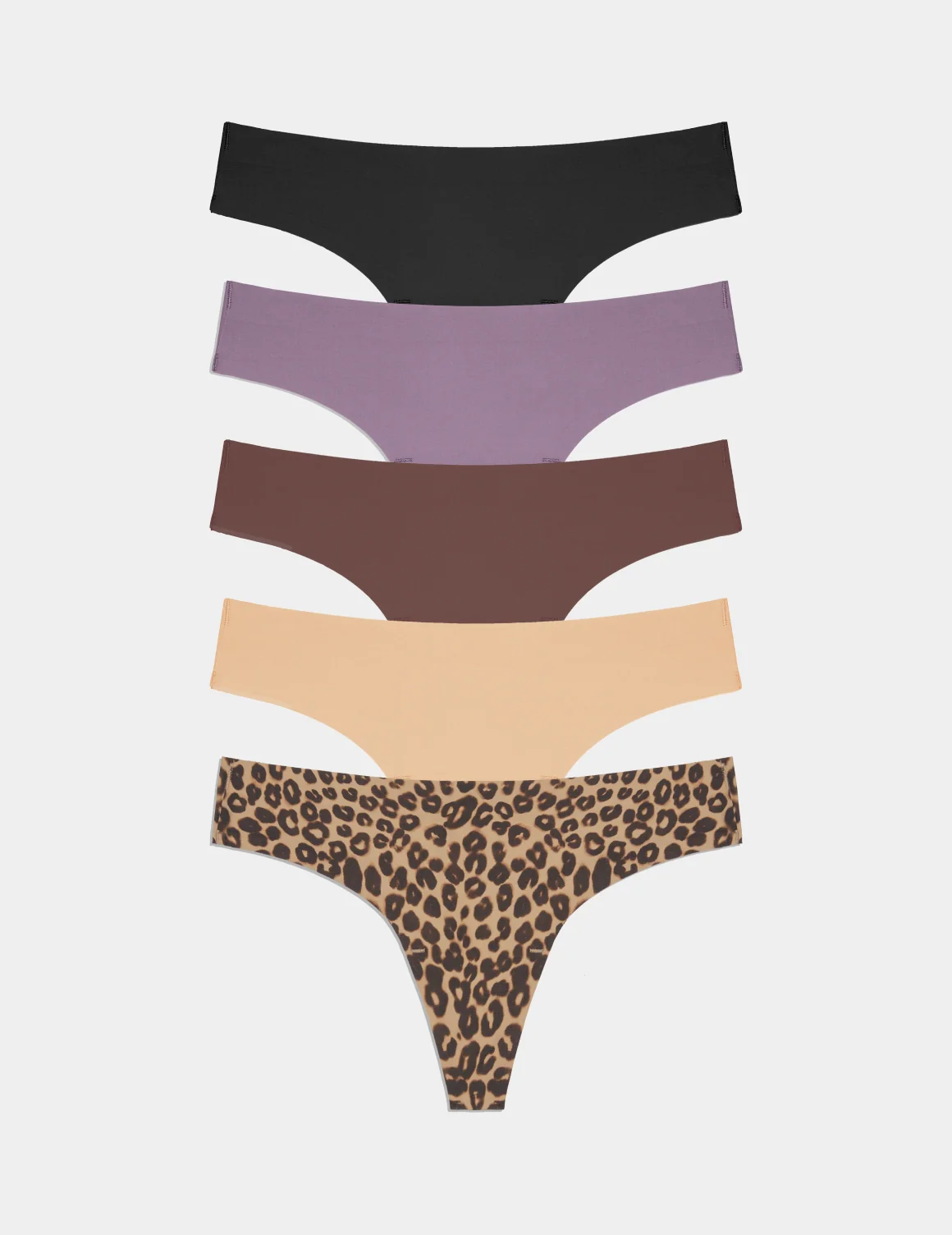 Essential No-Show Thong 5-Pack - Last Call - Image 16