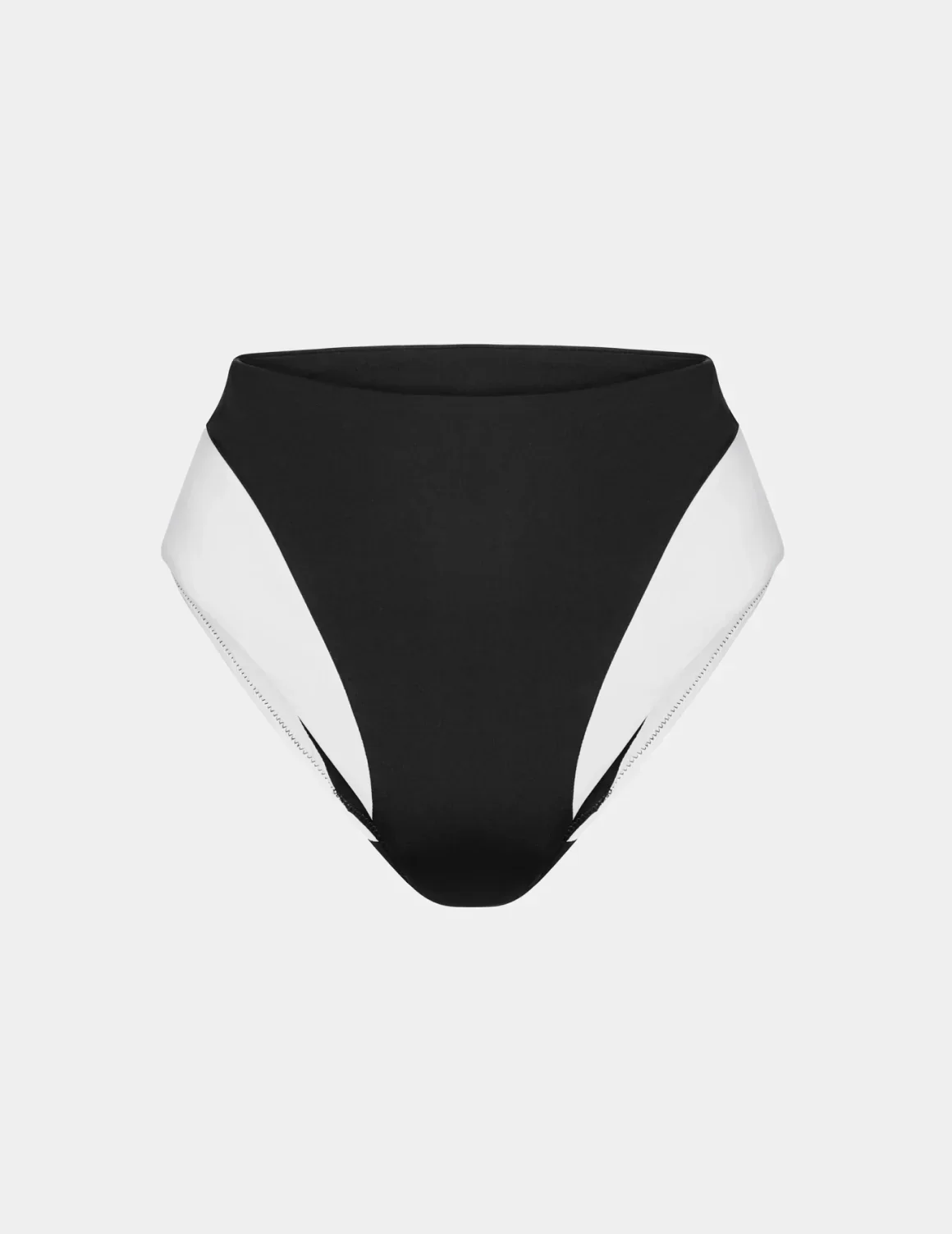 High Rise Bikini Swim Bottom - Color Block - Image 5