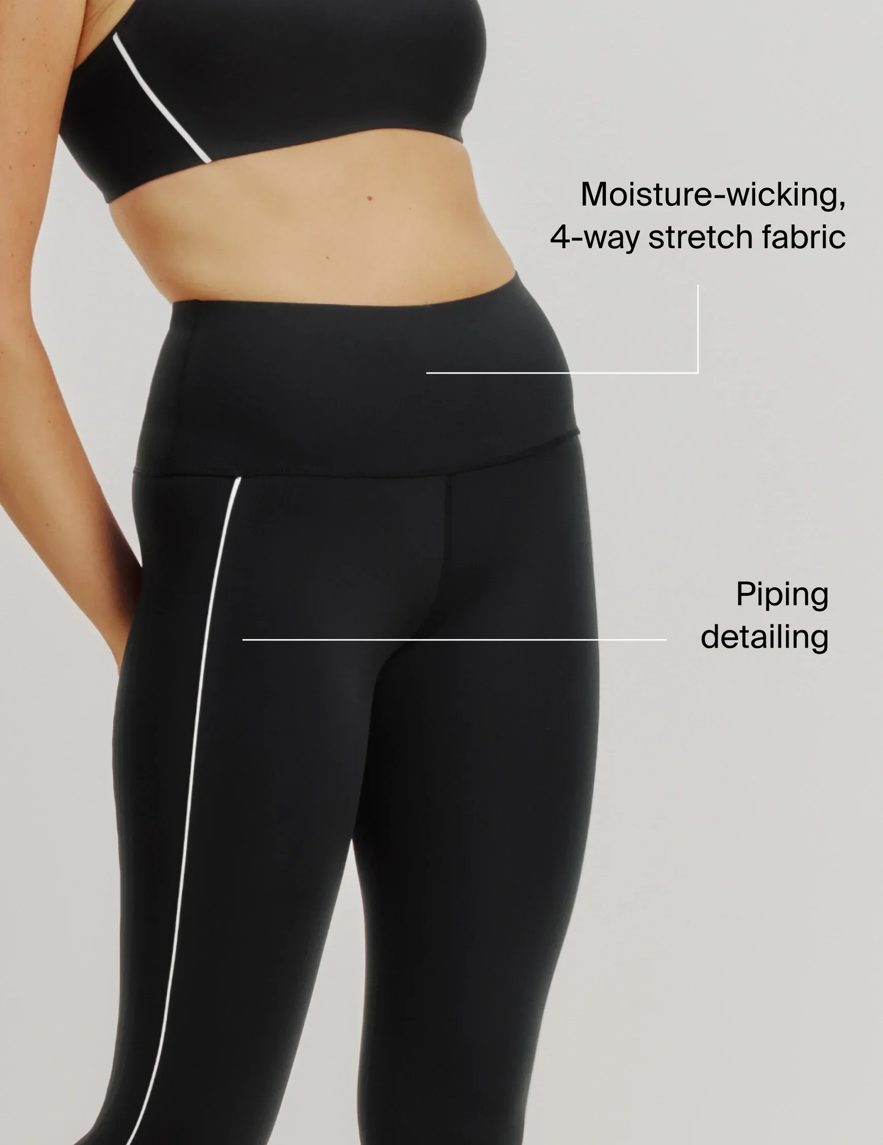 HiTouch™️ High Rise Legging - Piping - Image 10