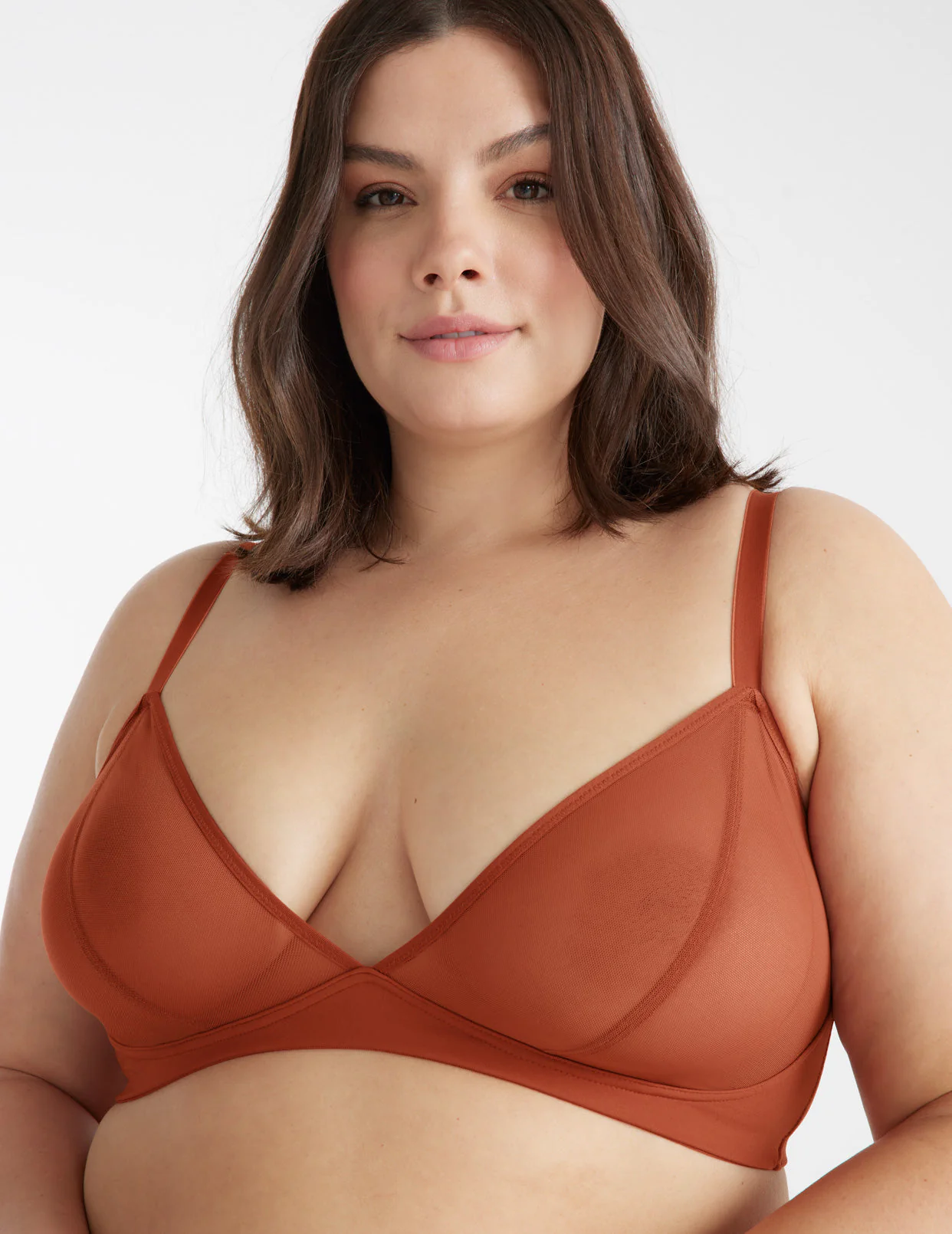 Mesh Deep V Bra - Image 42