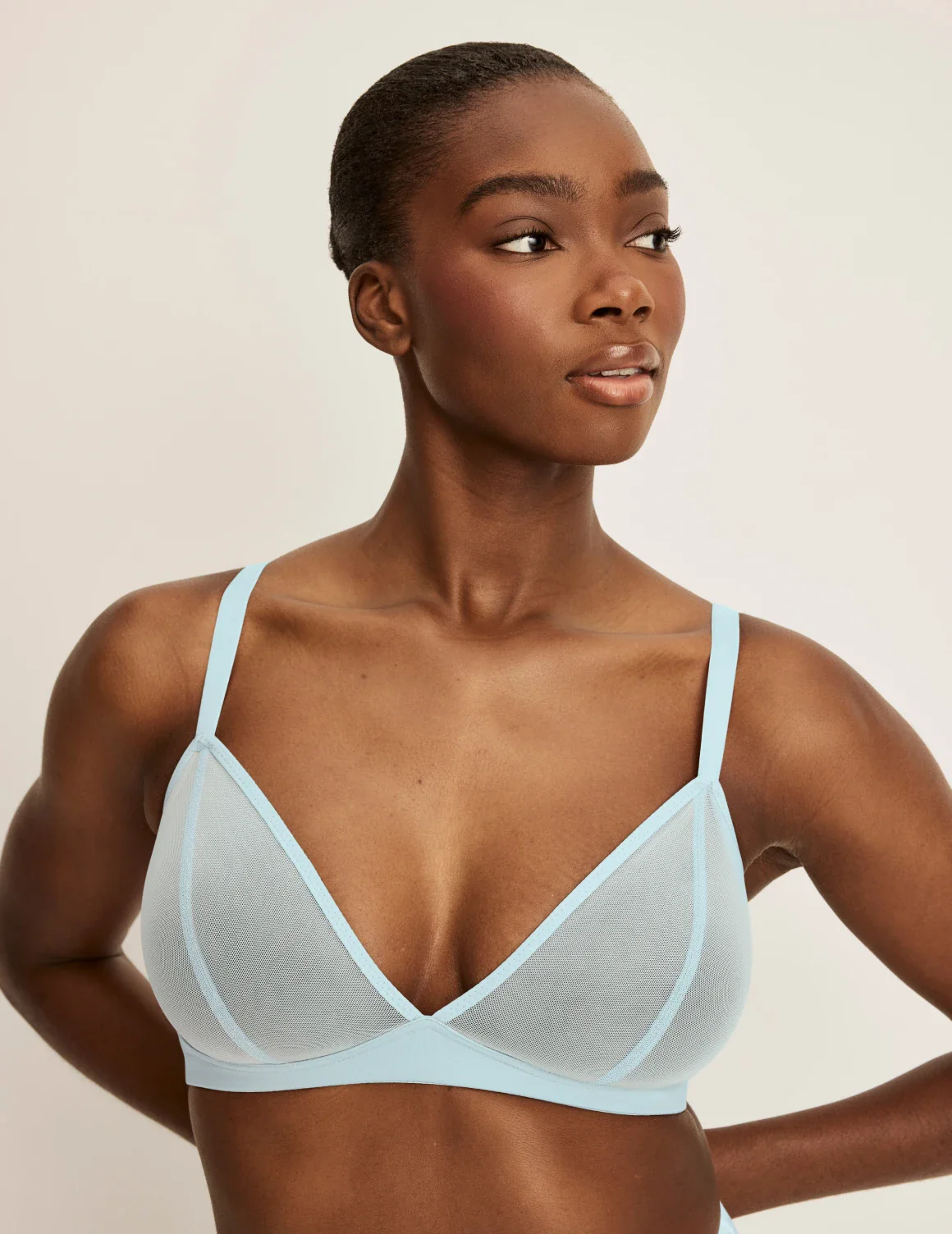 Mesh Deep V Bra - Image 60