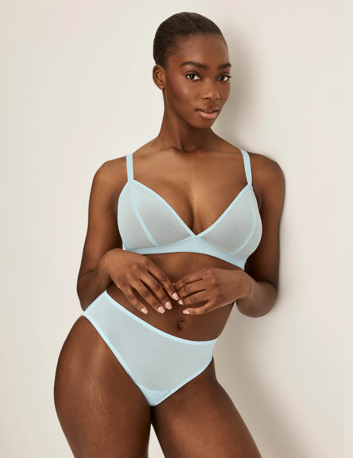Mesh Deep V Bra - Image 63