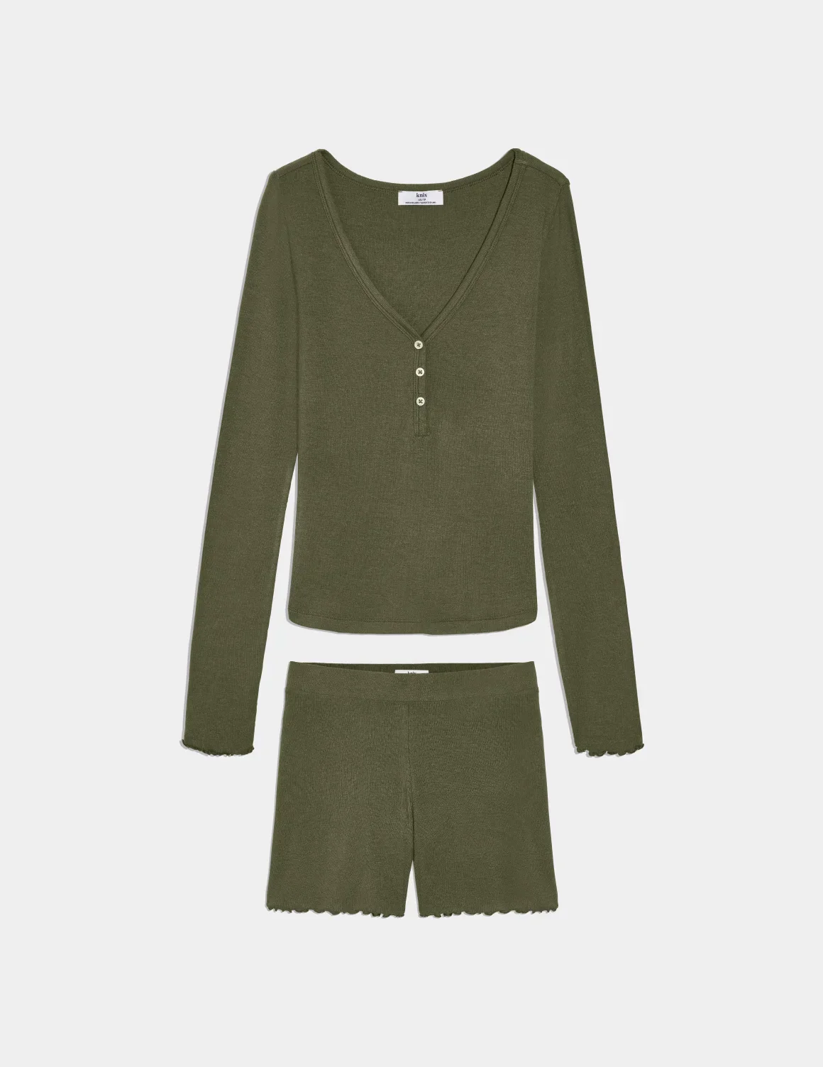 Modal Rib Henley Sleep Set - Image 4