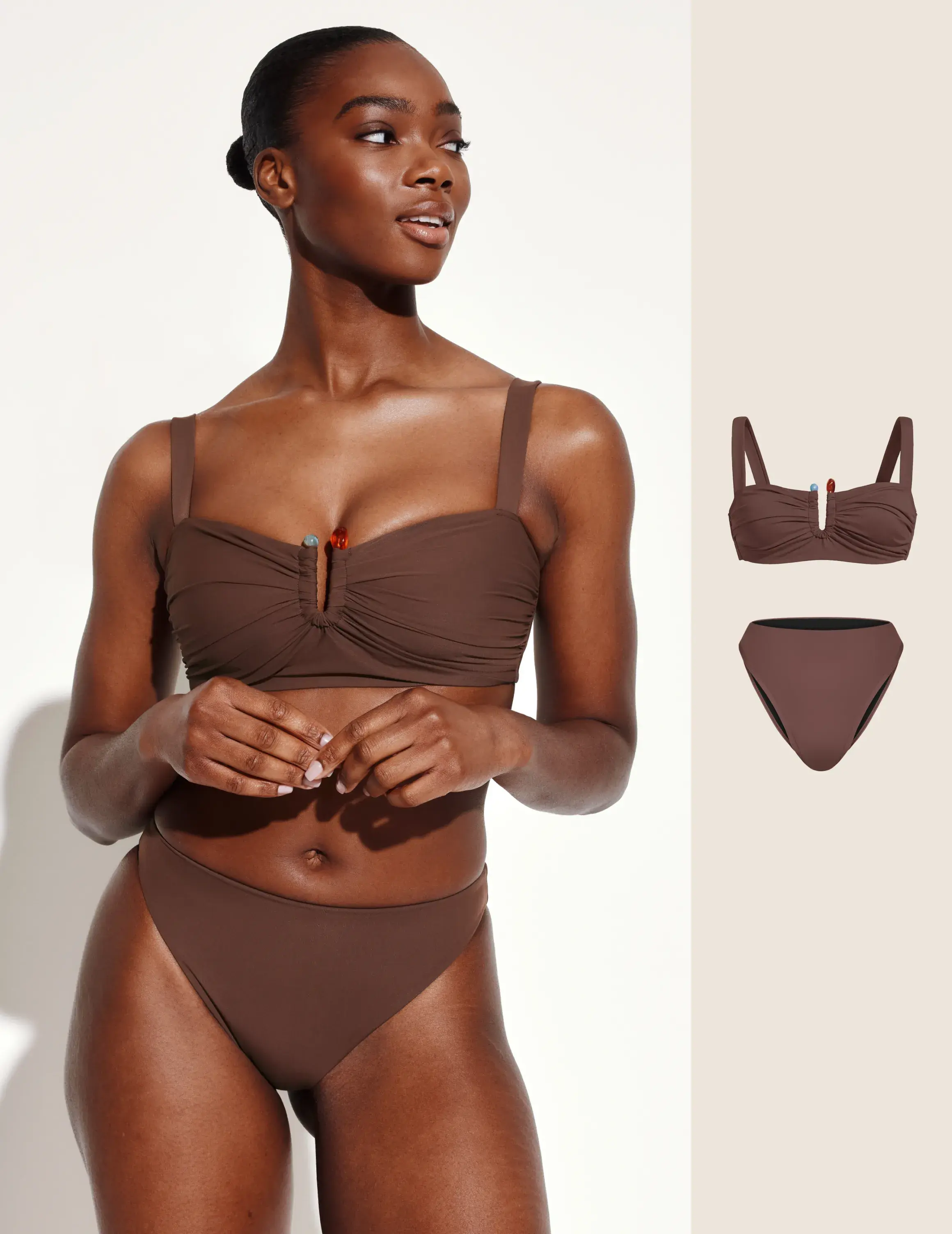 Sculpt Ruched Swim Set