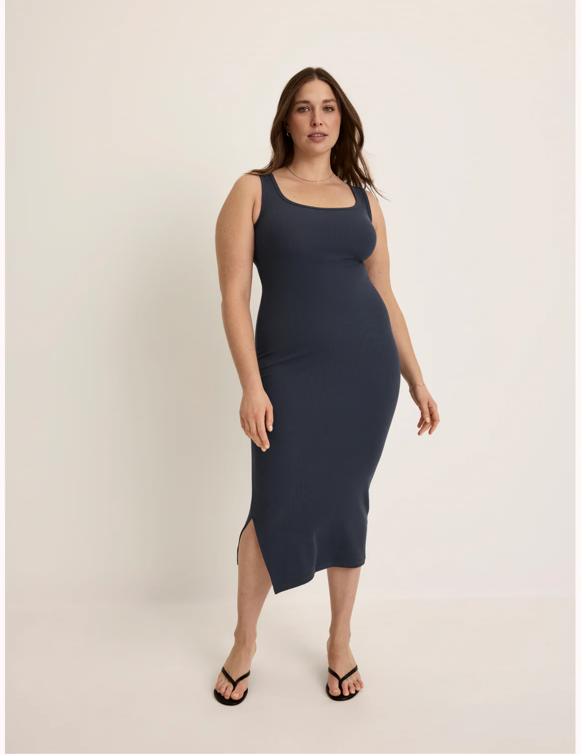 SculptRib™ Cotton Tank Dress - Image 10