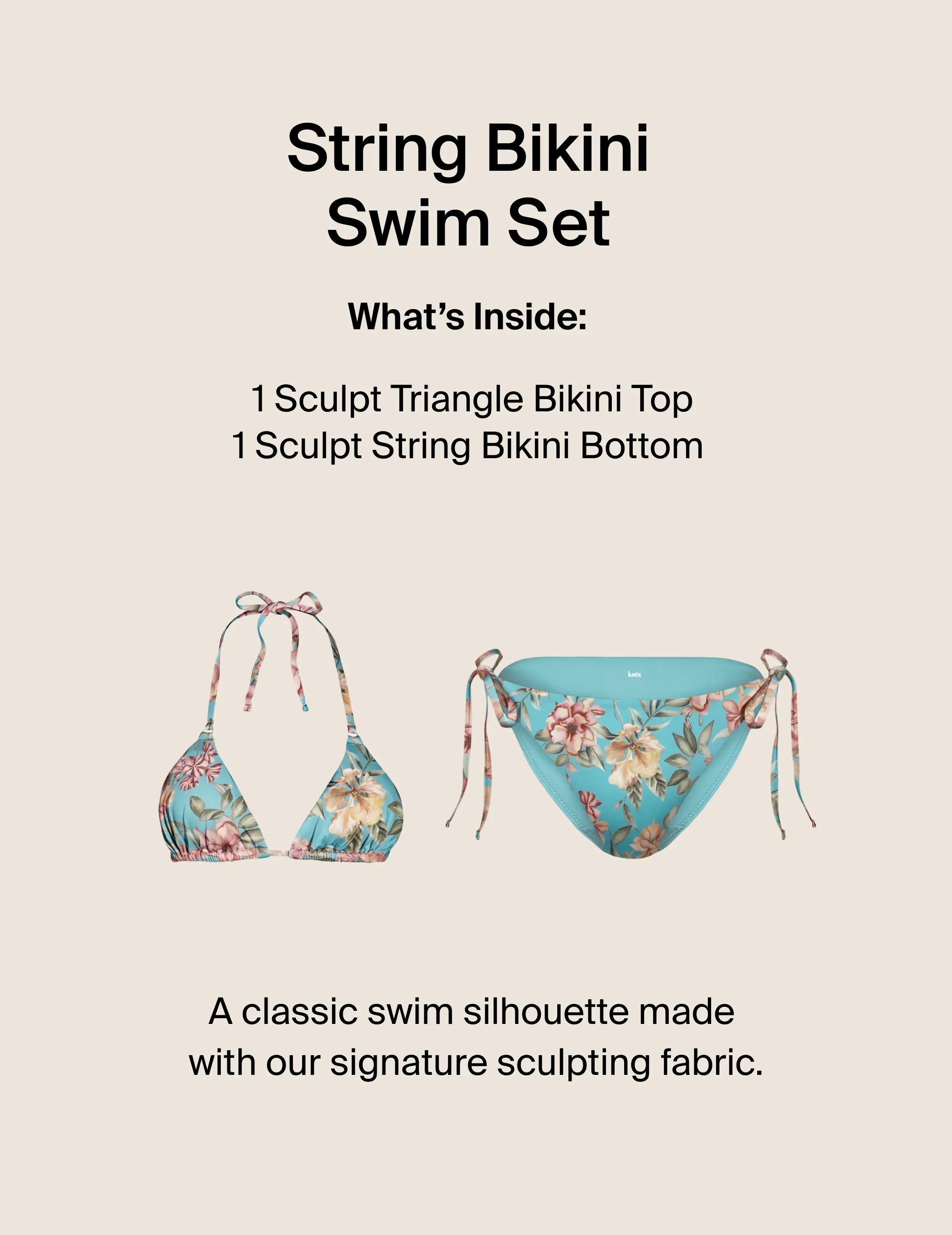 String Bikini Swim Set - Image 2