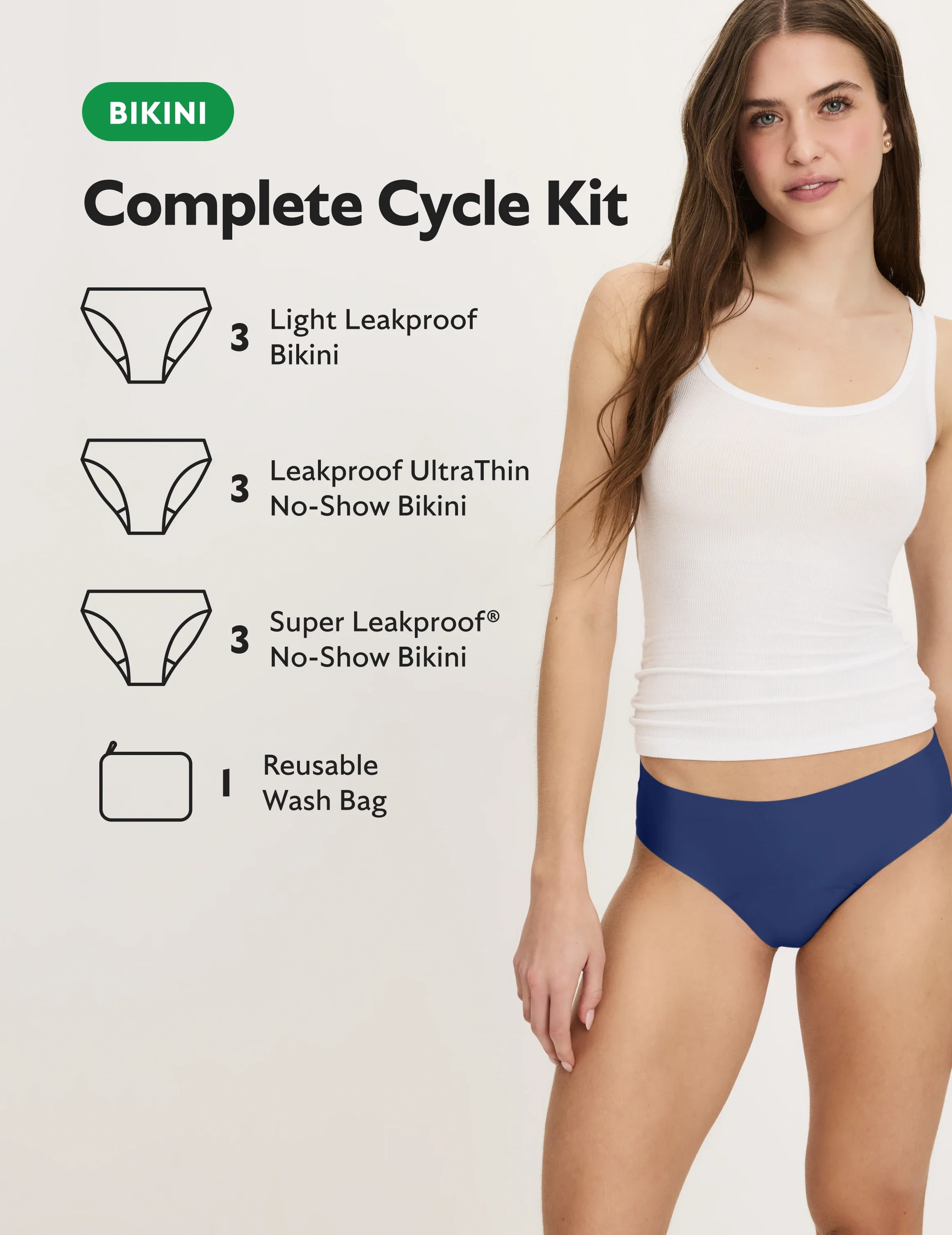Teen Complete Cycle Kit - Bikini - Image 2
