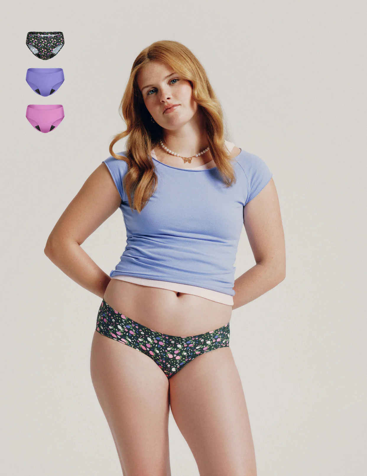 Teen Leakproof UltraThin No-Show Bikini 3-Pack - Image 17