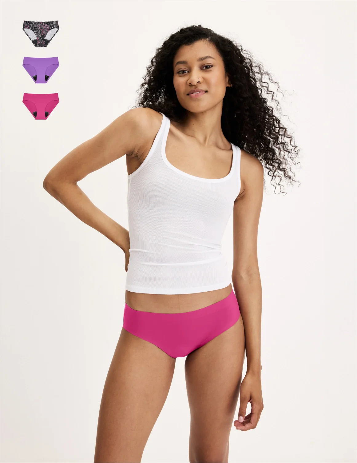 Teen Leakproof UltraThin No-Show Bikini 3-Pack - Image 54