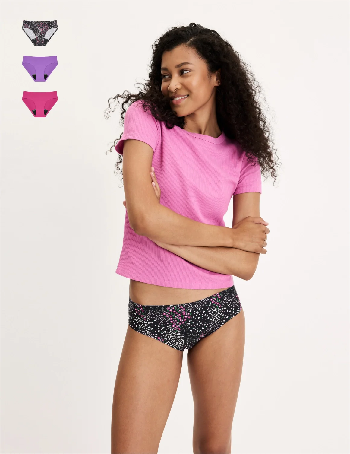 Teen Leakproof UltraThin No-Show Bikini 3-Pack - Image 55