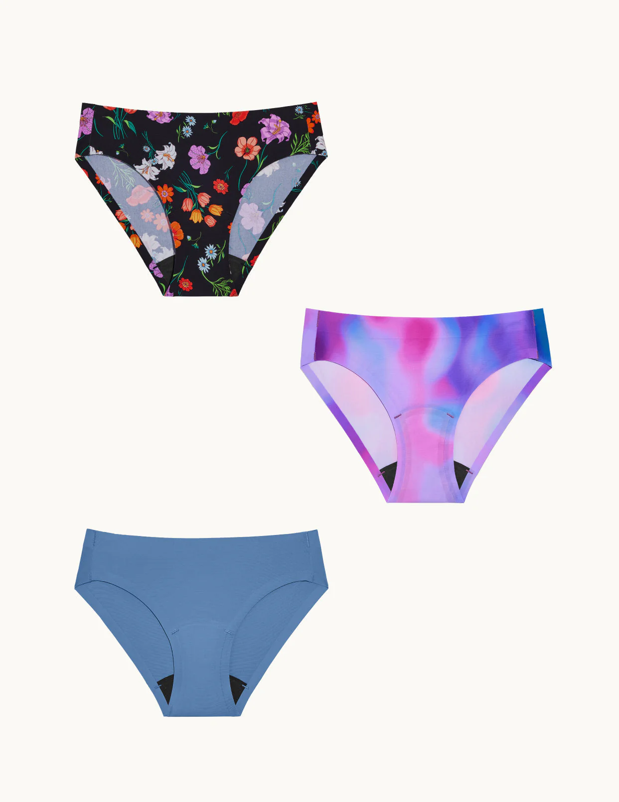 Teen Light Leakproof No-Show Bikini 3-Pack - Image 50
