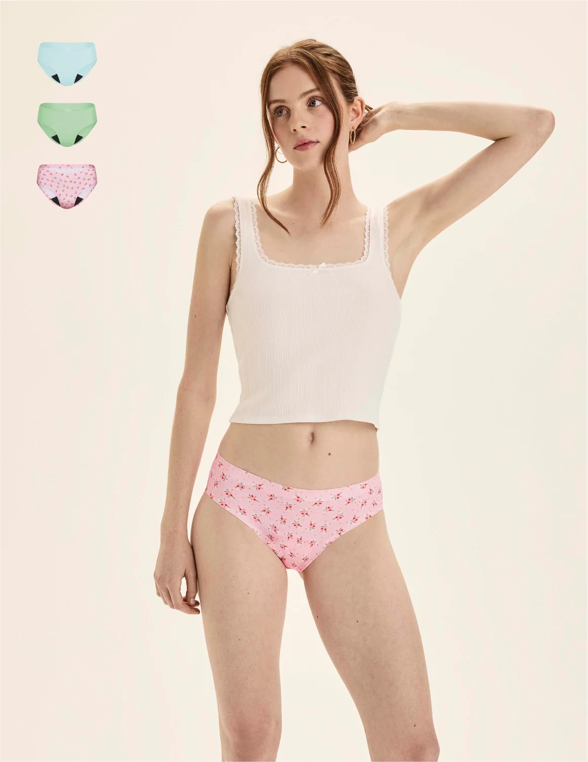 Teen Light Leakproof No-Show Bikini 3-Pack - Image 55