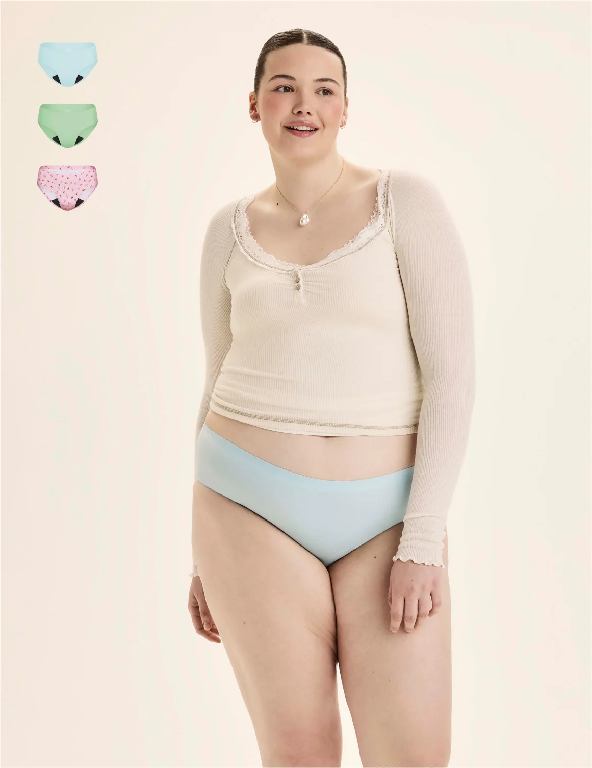Teen Light Leakproof No-Show Bikini 3-Pack - Image 58