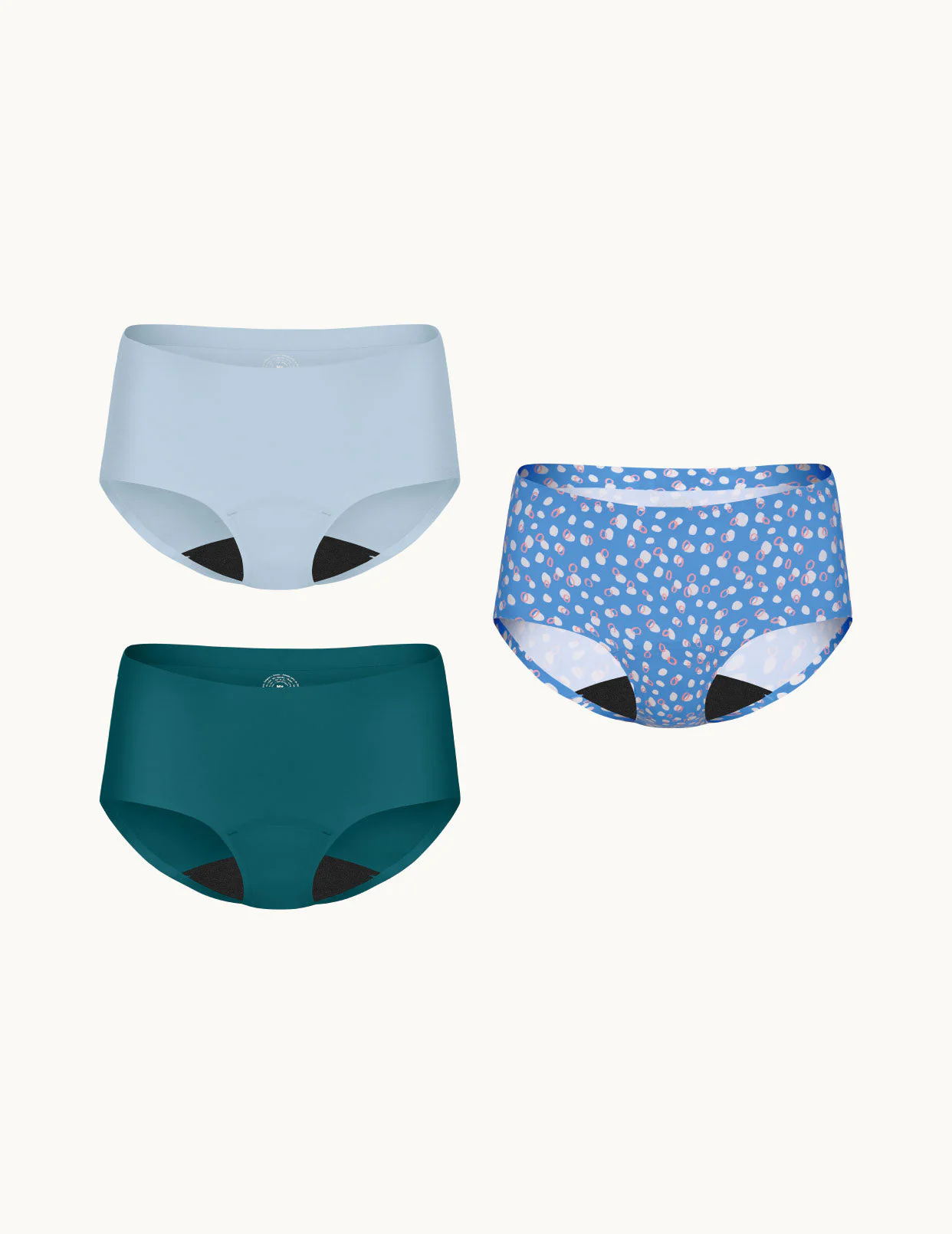 Teen Light Leakproof No-Show Boyshort 3-Pack - Image 46