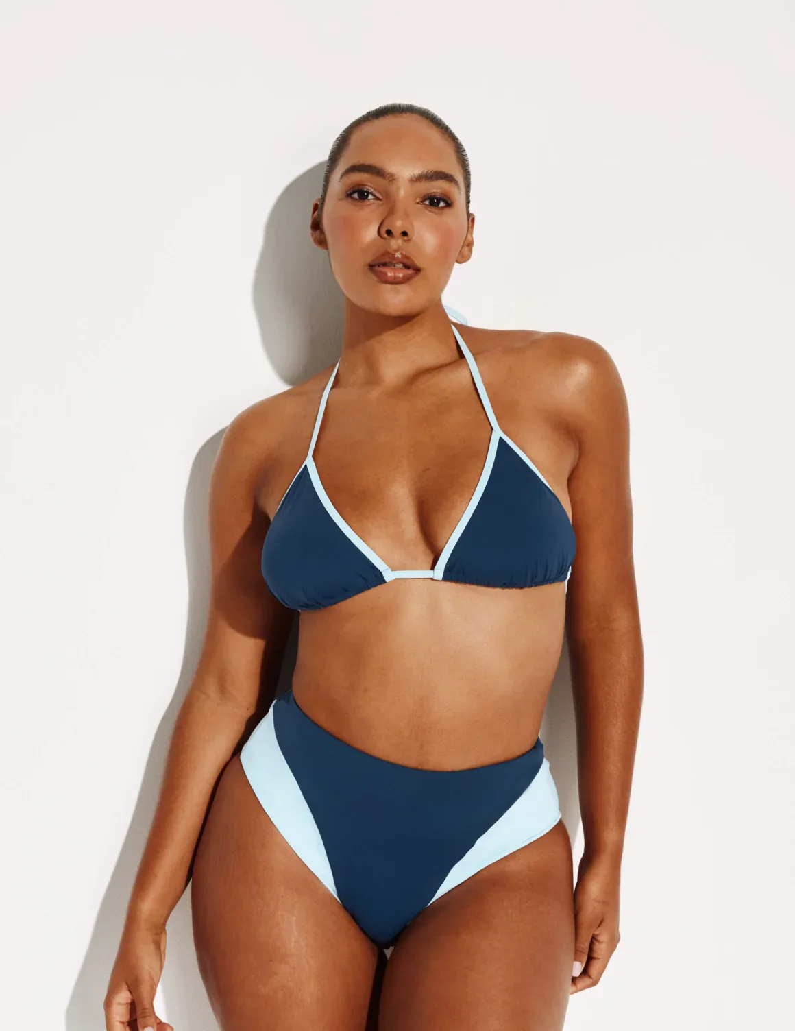 Triangle Bikini Top - Color Block - Last Call - Image 8